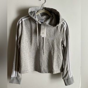 Adidas Essentials 3-Stripes Cropped Women's Hoodie